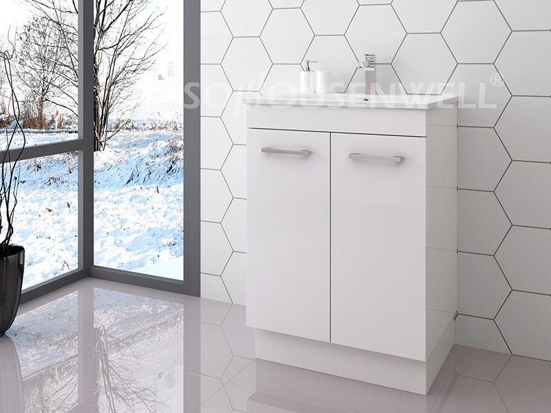 Bag-600 Bathroom cabinet modern white wood bathroom vanity luxury with drawers