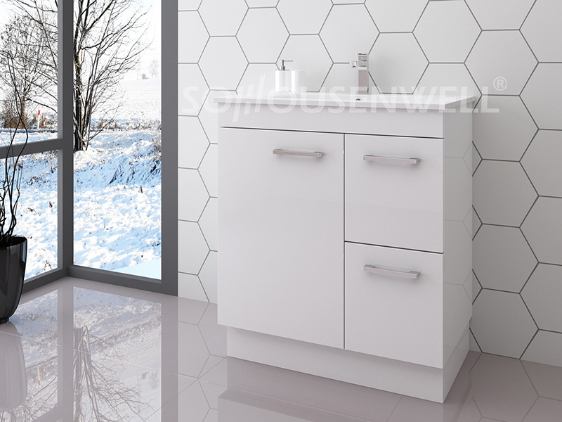 Bag-750 Bathroom cabinet modern white wood bathroom vanity luxury with drawers