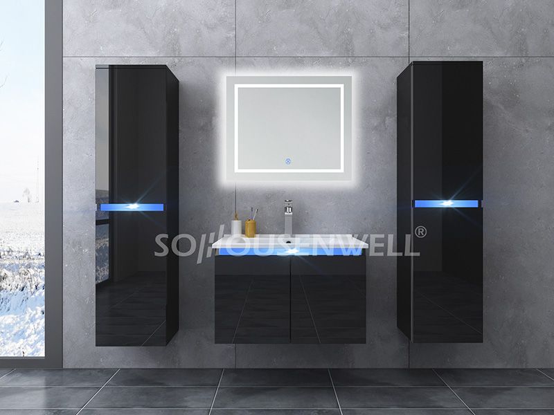 HS-E1906 High end cheap vanity bathroom furniture supplier