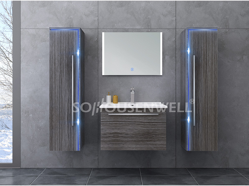 HS-E1907 Hot sale bathroom cabinet new luxury toilet bathroom vanities combo