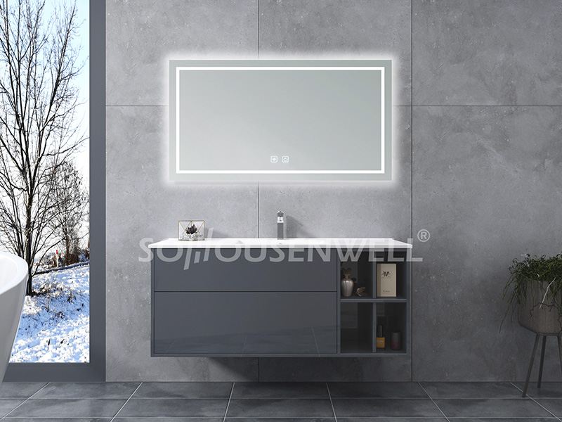 HS-E1912 Bathroom cabinet manufacture bathroom furniture wood bathroom vanity