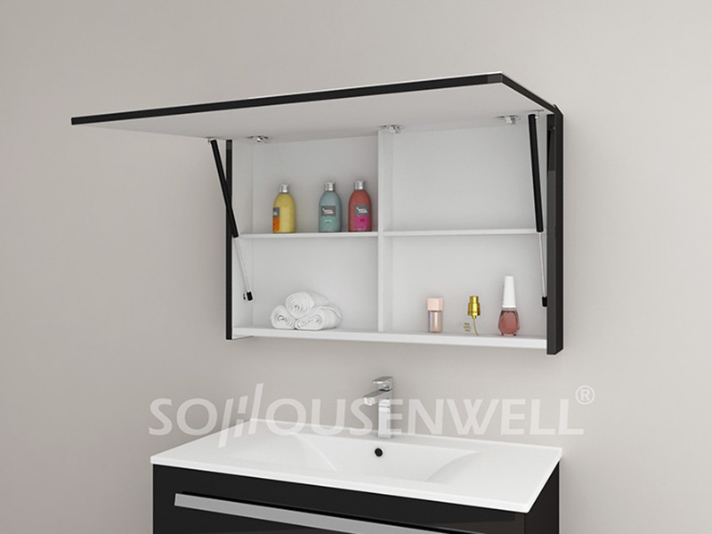 Hs E1916 Led Bathroom Mirror Cabinet, Hanging Bathroom Mirror With Storage