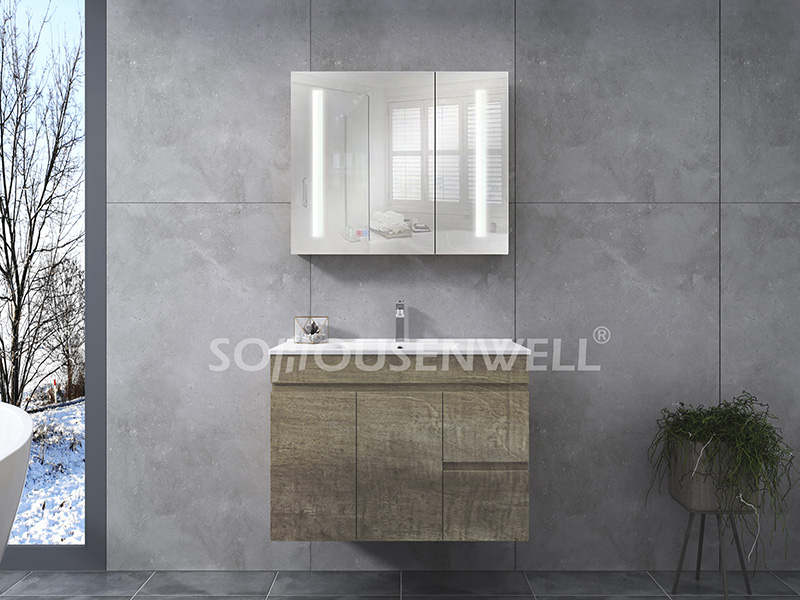 HS-E1927 Hot sale bathroom cabinet marble top european bathroom vanity