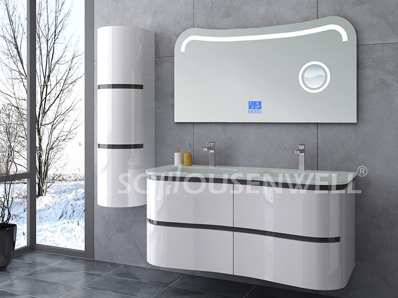 HS-E1934 Modern bathroom cabinet plastic bathroom makeup vanity