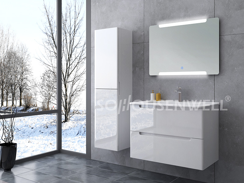 HS-E1939 Antique luxury furniture bathroom makeup cabinet make up vanity mirror