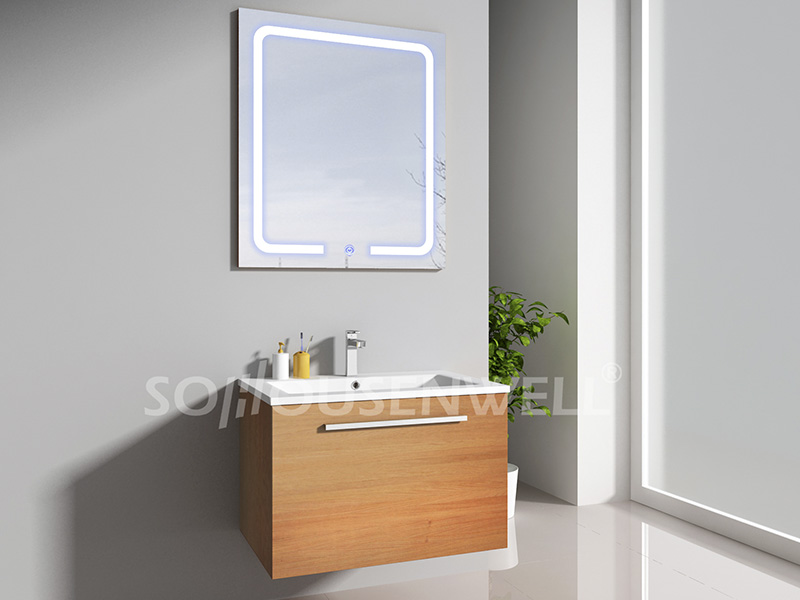 HS-E1942 New design bathroom cabinet LED mirror antique bathroom vanity