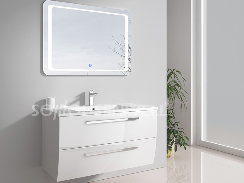 HS-E1951 White bathroom vanity bathroom furniture floating bathroom cabinet