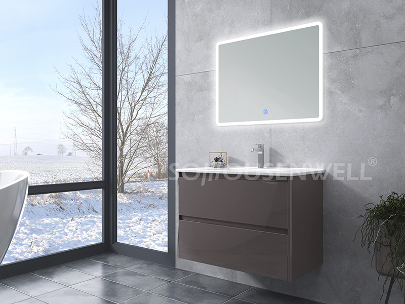 HS-E1958 Hot sale bathroom vanity with ceramic sink bathroom cabinet