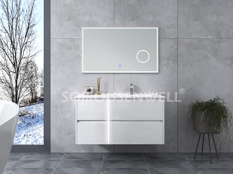 HS-E1961 New design hotel bathroom vanity cabinet with single basin