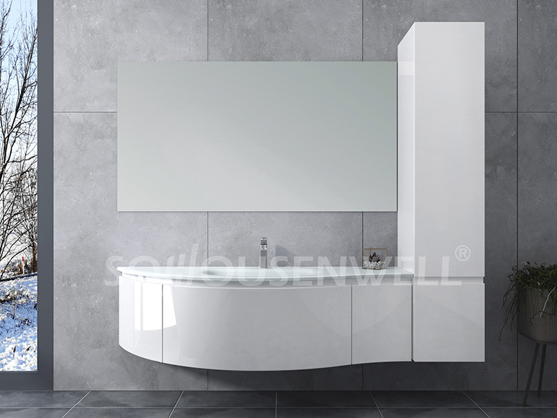 HS-E1967 European style washroom modern bathroom PVC vanity from manufacturer