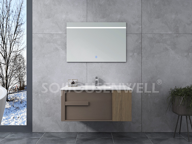 HS-E1976 Customized design bathroom cabinet hotel commercial bathroom vanity