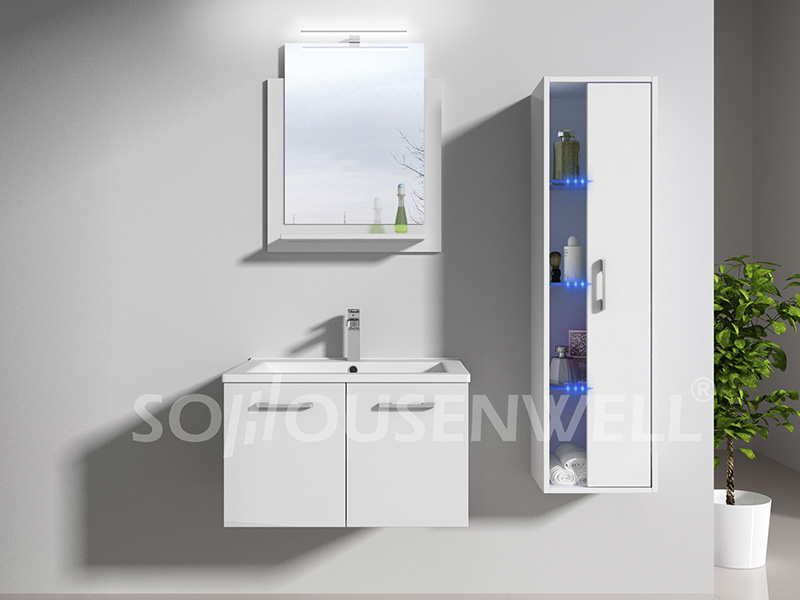 HS-E1987 Luxury european cabinets bathroom mirror with cabinet bathroom vanity