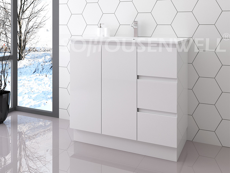 Ela-900 Floor-standing toilets cabinet bathroom furniture modern bathroom vanity