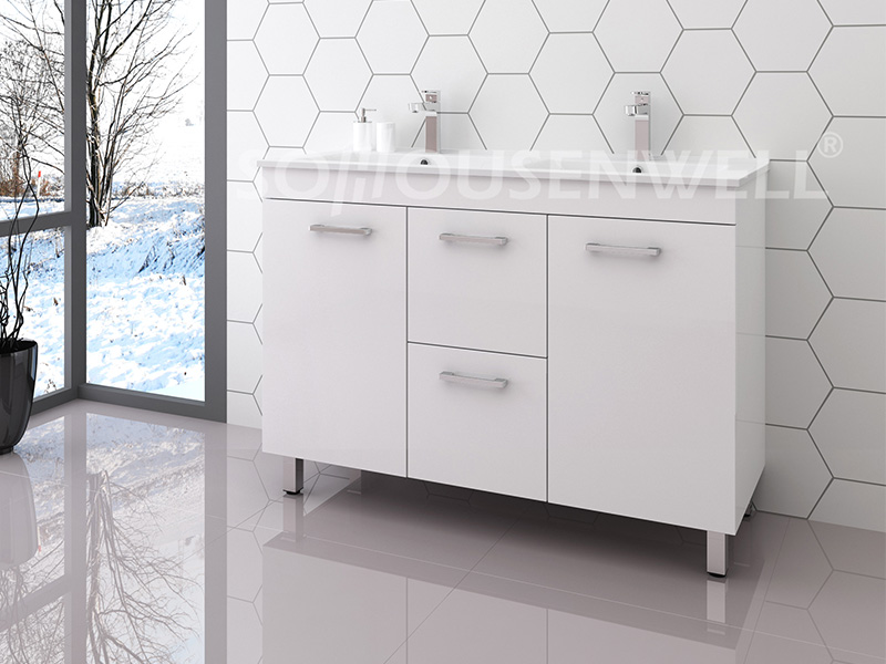 Ema-1200D Toilet storage luxury bathroom vanity with sink modern bathroom cabinet
