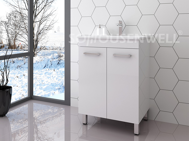 Ema-600 Toilet storage luxury bathroom vanity with sink modern bathroom cabinet