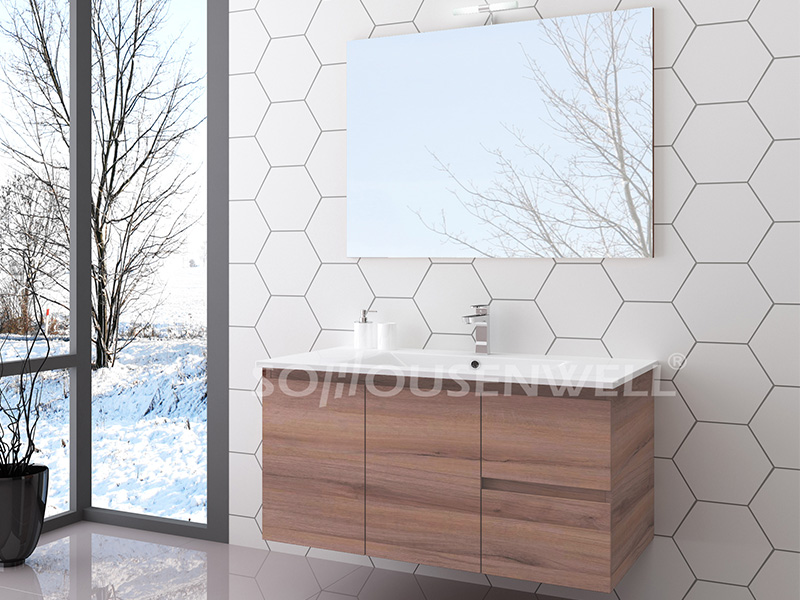 Jaz-900 New high quality bathroom cabinet with mirror bathroom vanity made in China