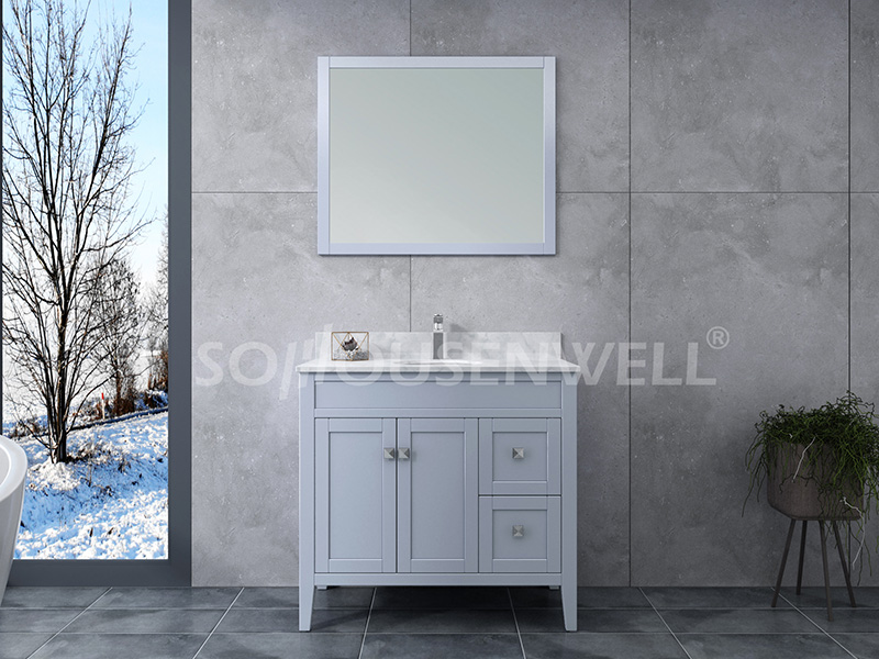 Sam-900S Bathroom cabinet solid wood vanity bathroom vanity toilets furniture