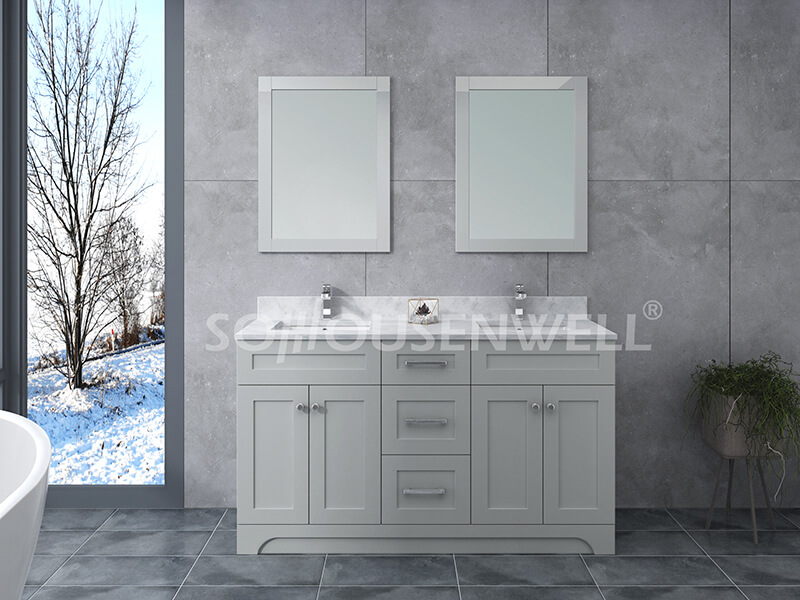 Y21-1500 Modern standing solid wood bathroom vanity bathroom cabinet for toilets