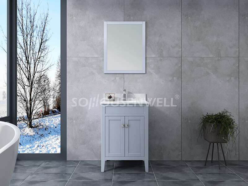 Solid Wood Bathroom Cabinet Is A Healthy And Fashionable Choice